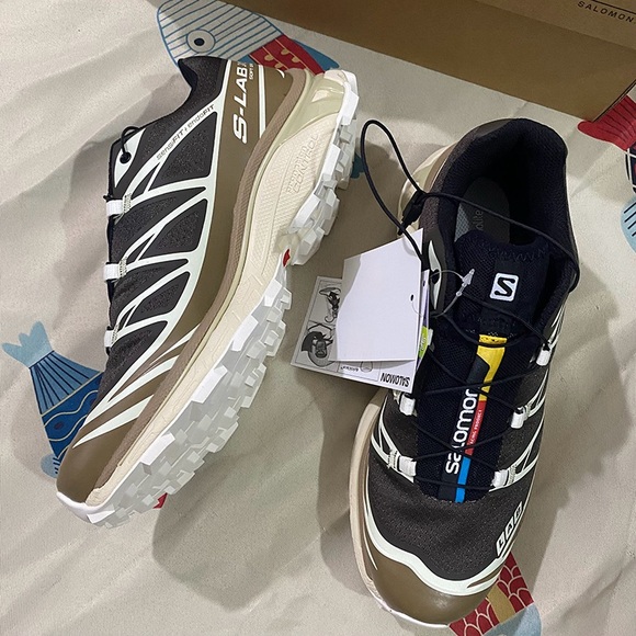 Salomon S-LAB XT-6 Black and Brown Sneakers - Picture 10 of 10